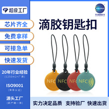 批发IC卡滴胶卡智能锁门禁卡感应 NFC 卡 RFID圆币卡支持网址写入