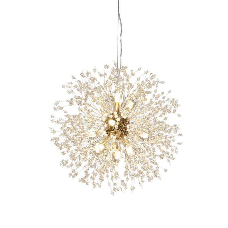 Lámpara de Araña de Diente de León, Moderna y Minimalista, para Dormitorio, Comedor, Tienda de Ropa, Lámpara de Cristal, Iluminación de Moda en Internet