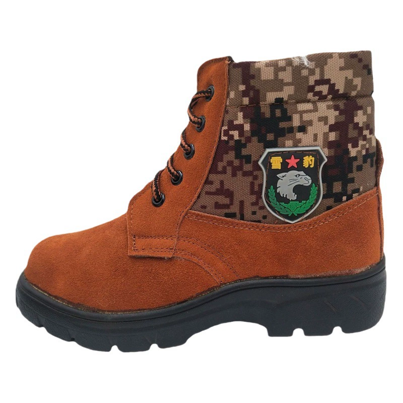 Прямые поставки с фабрики, Зимняя шерстяная обувь из искусственной шерсти, сталь Baotou, Противоударная строительная площадка, теплая Рабочая защитная обувь из воловьей кожи