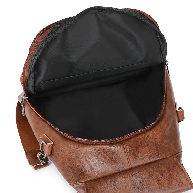 Comercio exterior al por mayor 2024 nuevo estilo europeo y americano retro señoras PU mochila multifuncional para viajeros urbanos