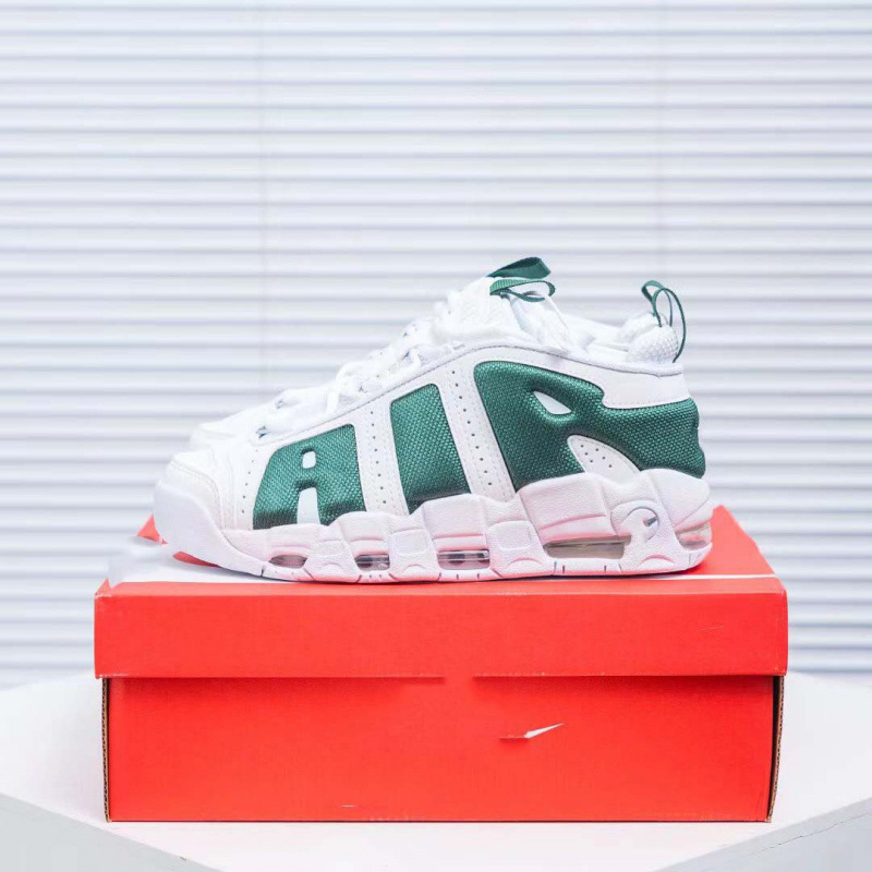 Putian pure original Pippen AIR large letter air cushion basketball shoes in white, green, and brown, unisex low-top sports shoes, retro shoes Putian pure original Pippen AIR large letter air cushion basketball shoes in white, green, and brown, unisex low-top sports shoes, retro shoes