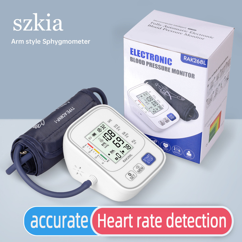 Szkia Export Export Digital Sphygmomanometer for the Elderly Household Sphygmomanometer Factory Wholesale Pressure Measurement High Blood Pressure