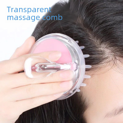 Hair Washing Gadget Brush, Boss Massage Brush for Washing Hair, Shampoo Comb, Head Scalp Scratcher, Silicone Itch Relief Hair Scrubber