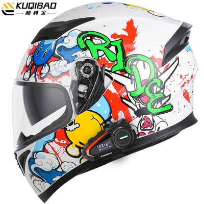 Safety Gray 3C Certification, Motosiklet kaskı (dəbilqə) - bubble-man-with-k20-bluetooth-m