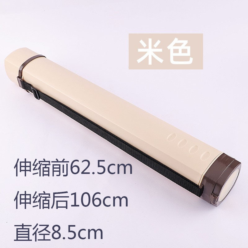 大型伸縮画筒の四角いカバーをした円筒携帯型プラスチックの書画収集筒の画紙の防湿収納桶の卸売り