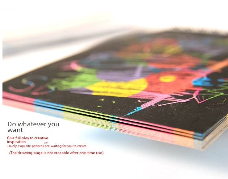 Drawing paper, smart toy, book with pictures, scratch painting, direct factory sales, handmade