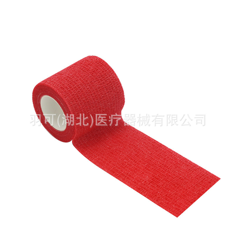 Venta al por mayor autoadhesivo vendaje elástico no tejido escrito tobillo mascota elástico deportes dedo guardia Correa muñeca boxeo