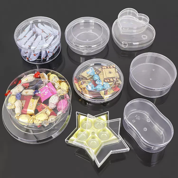 糕点蛋糕盒果干坚果盒烘焙蛋黄酥食品PS盒五角星心型塑胶巧克力盒