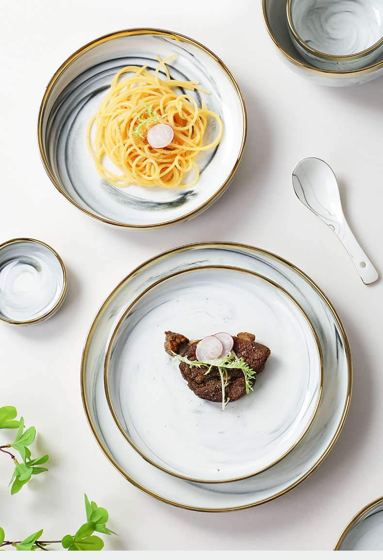 大理石纹餐具_15