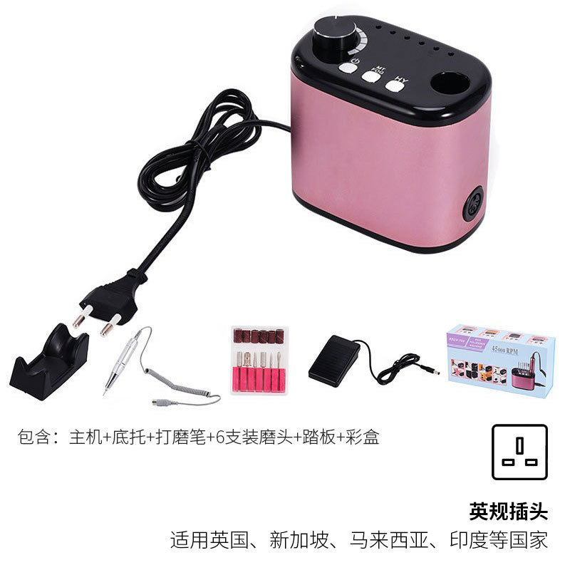 Nueva máquina de molienda de manicura recargable manicura removedor de uñas especial 45000 amoladora de uñas de alta velocidad transfronteriza