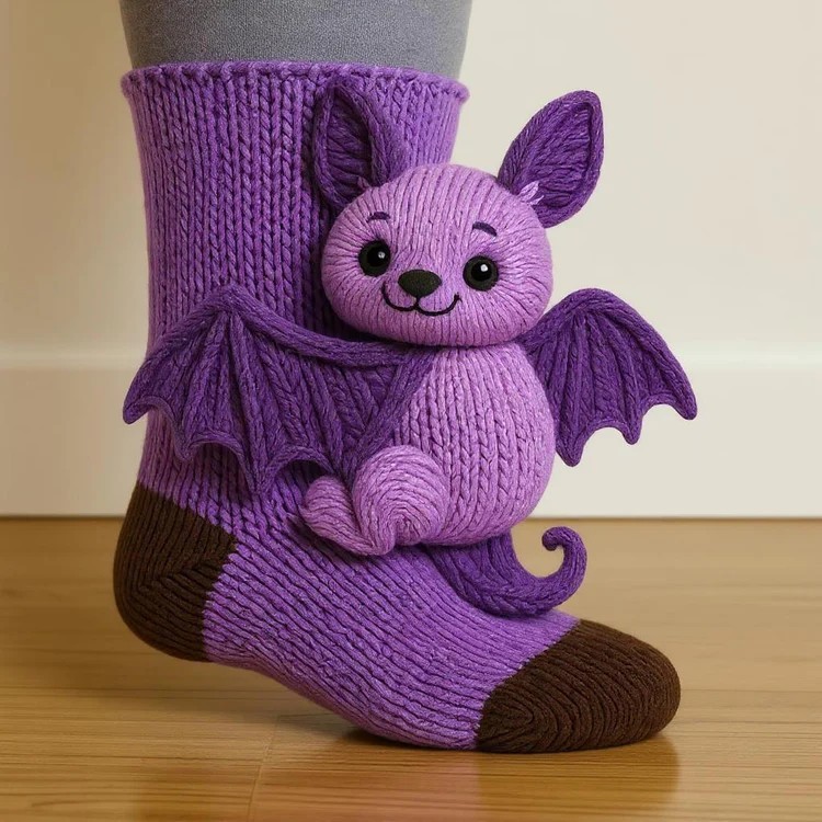 跨境新品动物袜圣诞针织地板袜保暖袜Knit Crocodile Socks|undefined