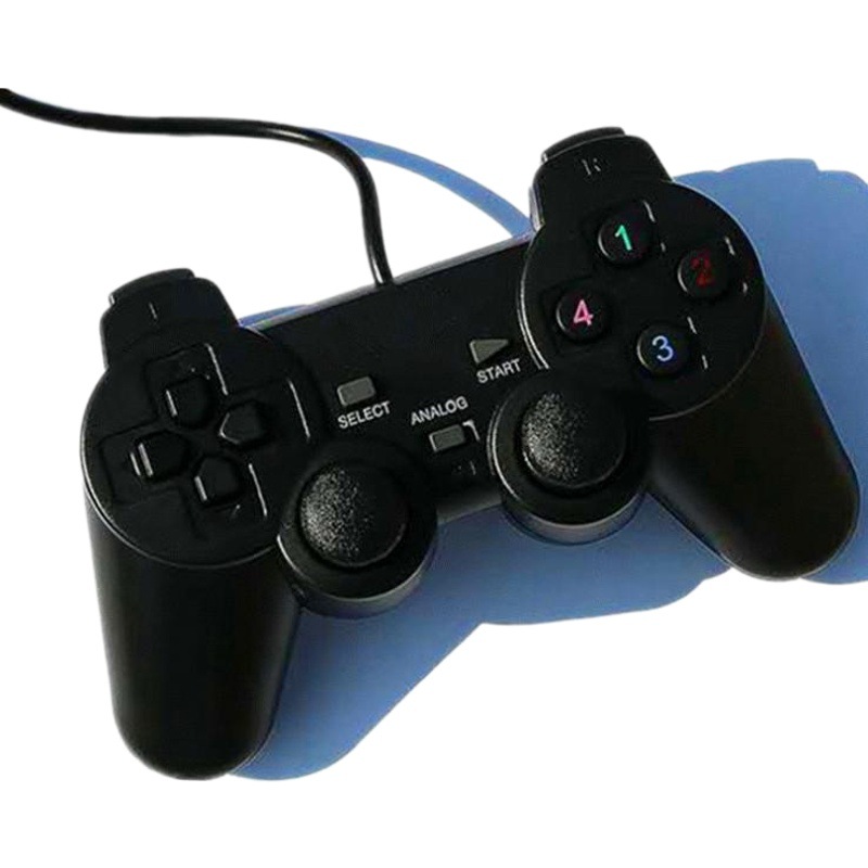 PS2 forma GamePad 208USB con cable mango PC juego de arcade controlador de accesorios de consola de juegos
