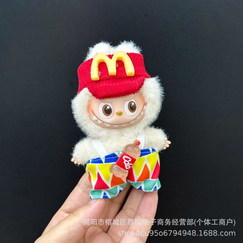 仅衣服适用四代心底密码4.0拉布布娃衣mini版Labubu迷你公仔套装|undefined