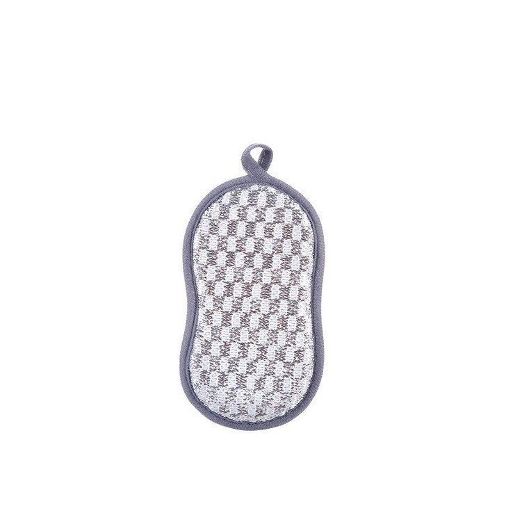 Esposa de doble cara para lavar platos, limpieza sin aceite, herida de ollas, poderosa descontaminación de tela limpia, artefacto especial de alambre de acero para la cocina