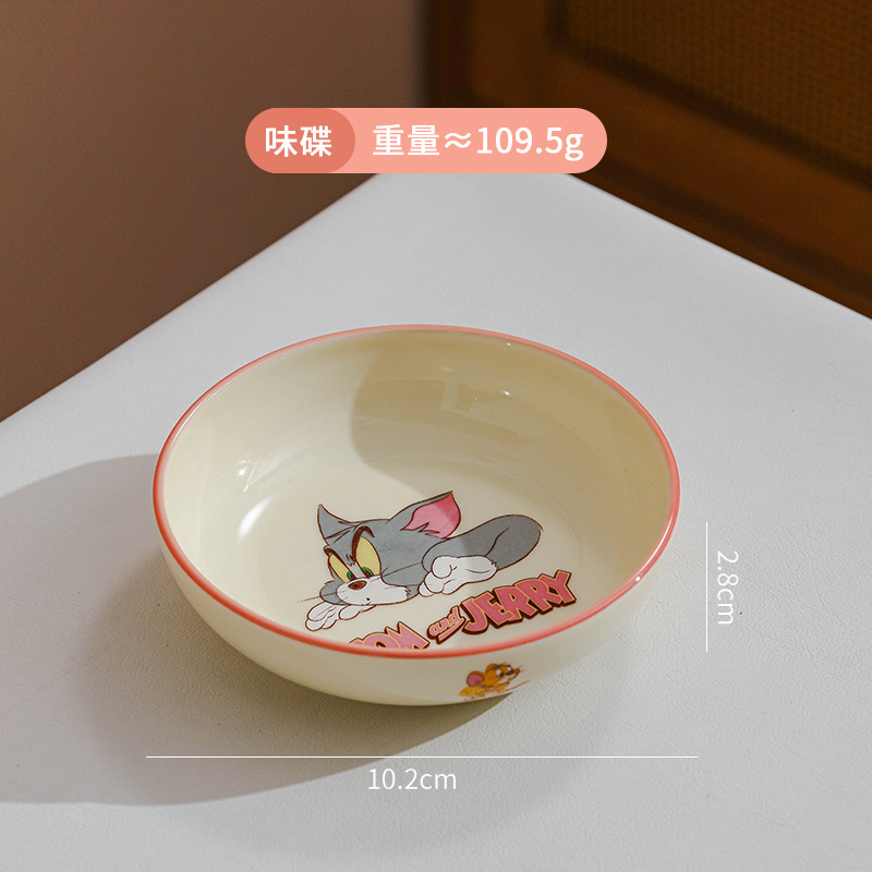 トムとジェリー夏 2025 新製品ジェリー陶器ボウルライスボウルディナープレート漫画かわいい食事ボウルとプレート小さな新鮮な|undefined