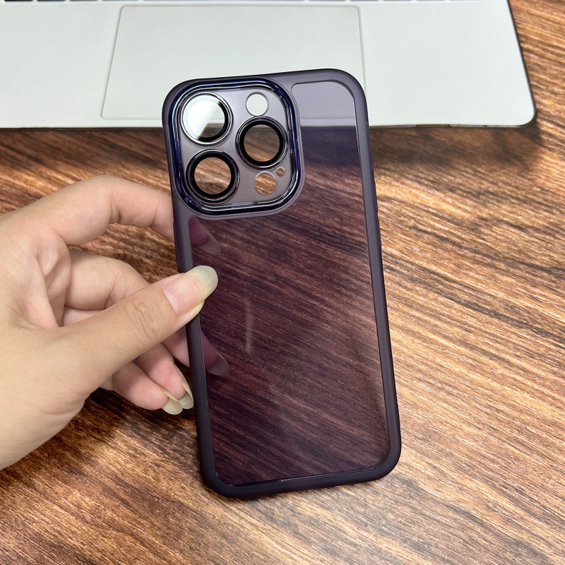 魅眼TPU适用苹果16Pro精孔13/14手机壳iPhone17自带镜头膜保护套|undefined