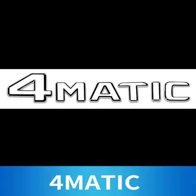 Mercedes-Benz 4MATIC AMG E300L GLC300L C200L tail emblem, lettering, and car stickers (Car logo) - standard-4matic-is-the-same-as-the-original-car