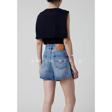 大牌风工艺 牛仔短裤女 | 全棉舒服 阔腿a字热裤女 【零售价527】
