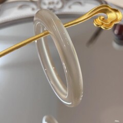 女性用ハイアイスシャンパンゴールドアゲートブレスレット、天然マダガスカル高品質シャンパンゴールドブレスレット