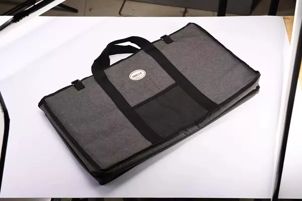 Gray cloth bag