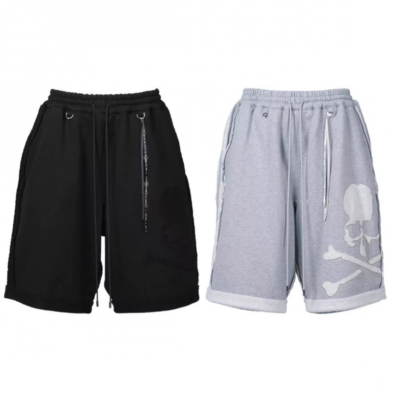 Project G/R Patchwork Skull Patch Embroidery Unisex Loose Shorts American High Street Fashion Casual Shorts