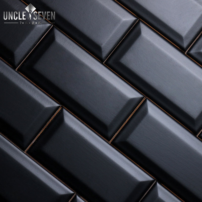 Nordic Small White Tile Kitchen Wall Tile Bread Tile White Tile Bathroom Subway Tile Slant Edge Tile Toilet Tile 75