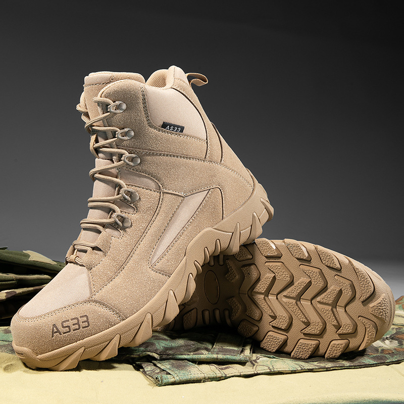 2025 zapatos de senderismo al aire libre de invierno para hombres, botas de combate altas de gran tamaño más botas tácticas de terciopelo, zapatos casuales al aire libre salvajes