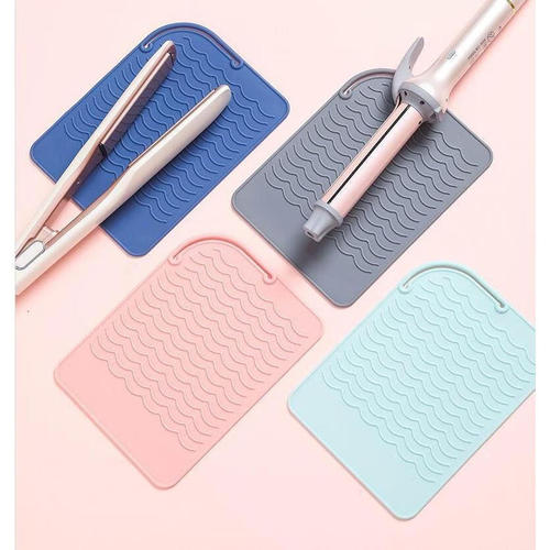 Silicone Curling Iron Mat, Straightener Heat Resistant Pad, Curling Iron Anti-Slip Mat