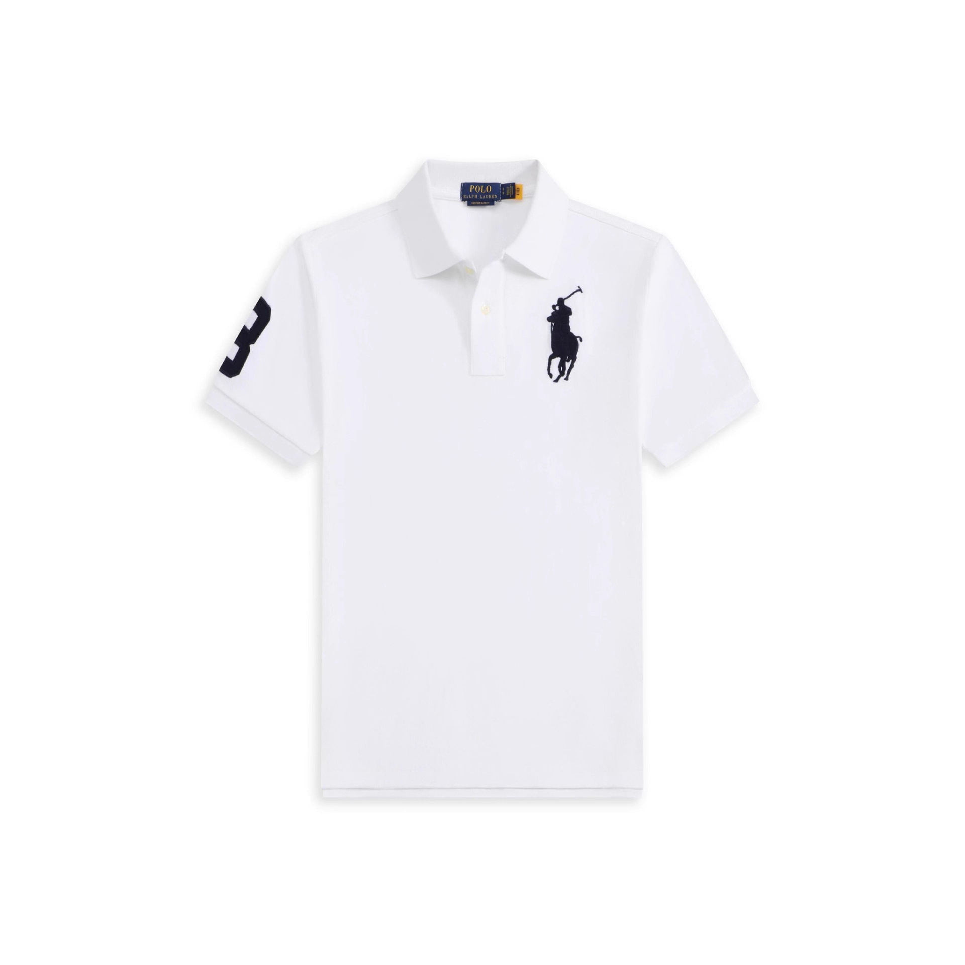Popular Malaysian Standard Men's Lapel Embroidered Pure Color Large Size Loose Short-Sleeved T-Shirt Export Classic Polo Shirt