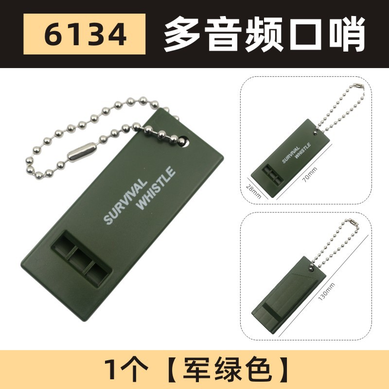 Suministros al aire libre tres en uno silbato vida silbato con guía y temperatura 3-en-1 silbato de emergencia