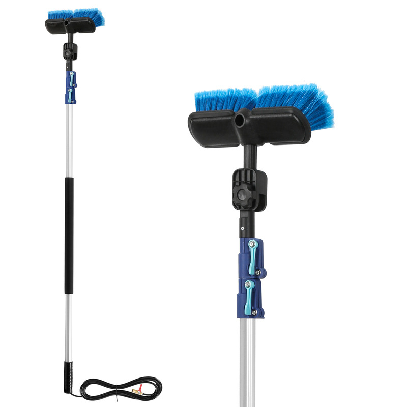 Light Weight Aluminum Alloy Inner through Water Extendable Window Brush Photovoltaic Sun Panel Cleaning Tool Kit