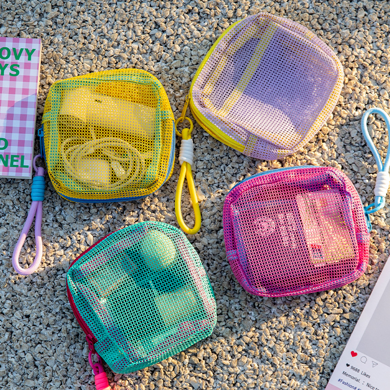 Dopamine Portable Tofu Bag Mesh Mesh Portable Outdoor Travel Storage Bag Multi-Functional Toiletry Bag