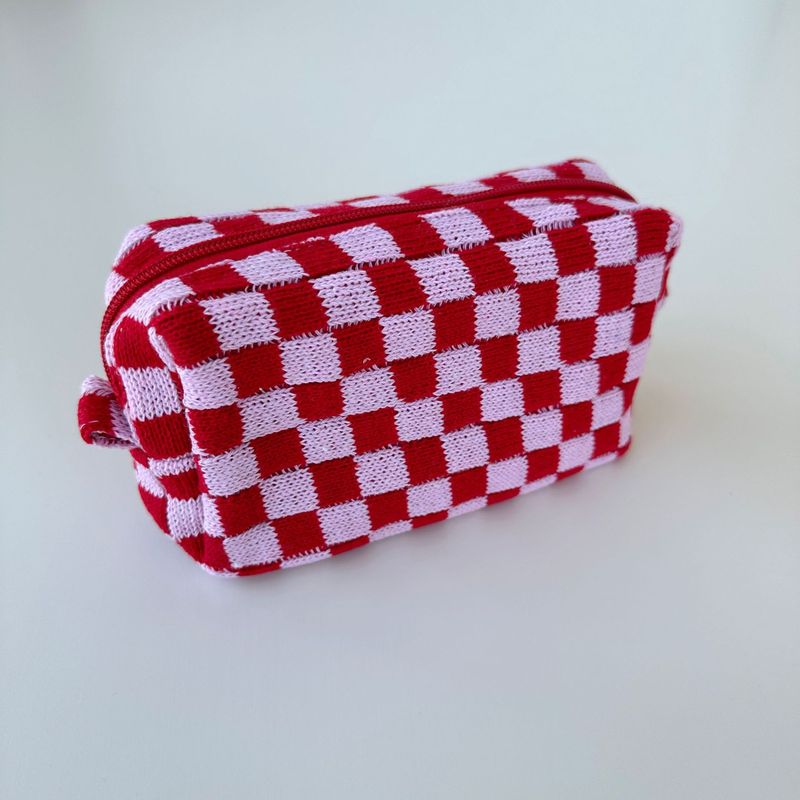 Etsy個性化刺繍メリヤス化粧バッグストライプ棋盤格収納袋ペン袋携帯色合わせ収納バッグ|undefined