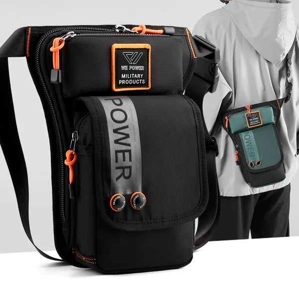 Cross-border New Riding Leg Bag Outdoor Sports Fit Waist Bag Casual Men's Chest Bag Large Capacity Shoulder Crossbody Bag
