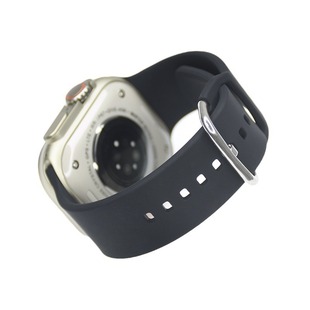 Suitable for Apple Watch 12345678 Generation se Sports Silicone Watch with Single Color Solid Color Iron Buckle Strap