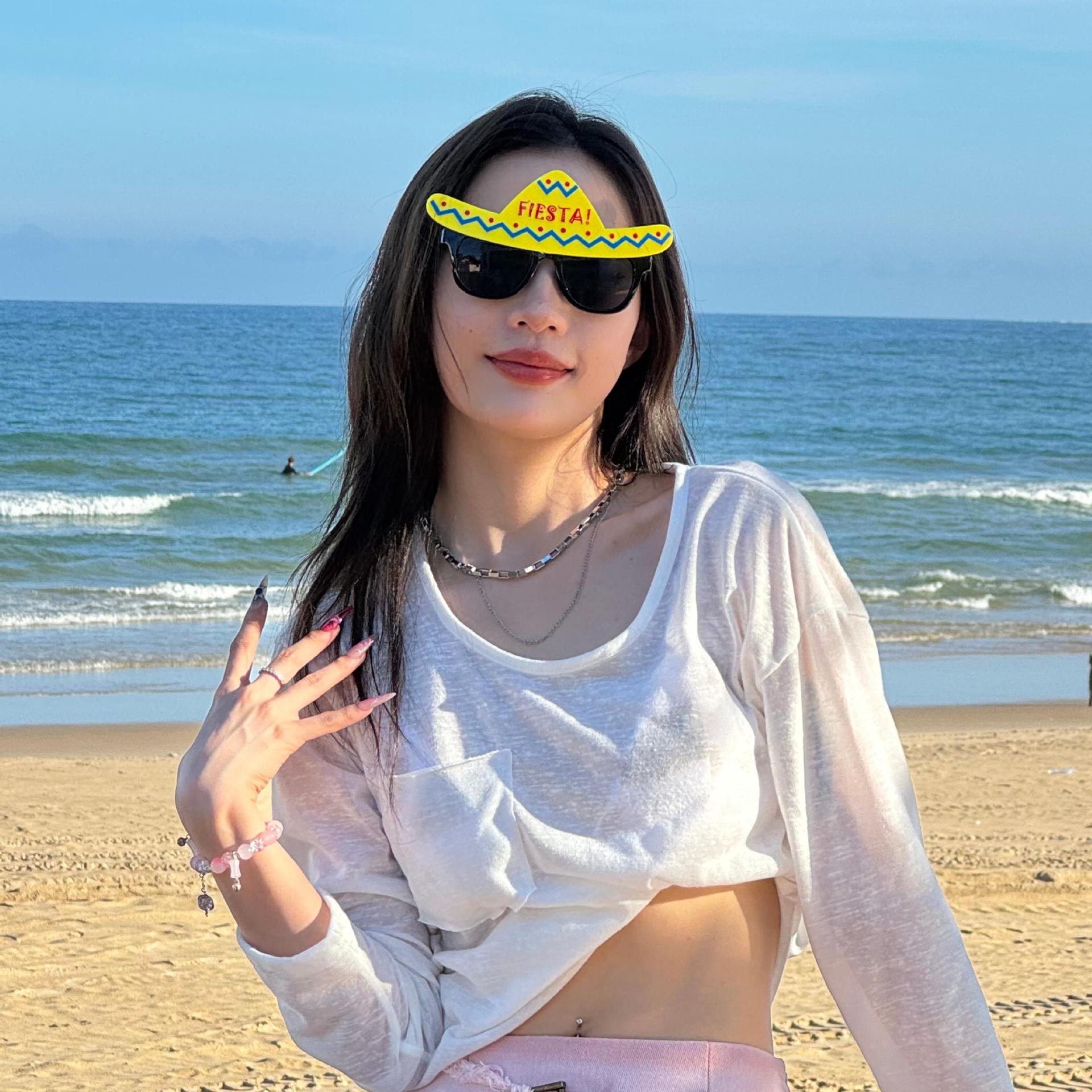 Gafas de Fiesta con Temática Hawaiana, ABS, Divertido, Decorativo, para Fiestas en la Playa y Festivales de Música