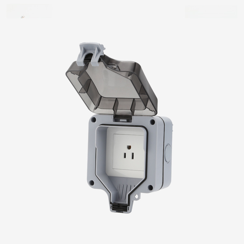 IP66 Splash-proof Box Outdoor US Standard Cord Outlet Single Industrial Waterproof Rainproof Socket