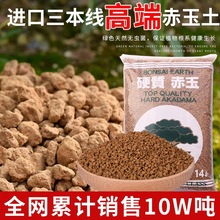 硬质赤玉土三本线小颗粒盆景爬宠铺面纯赤玉土大