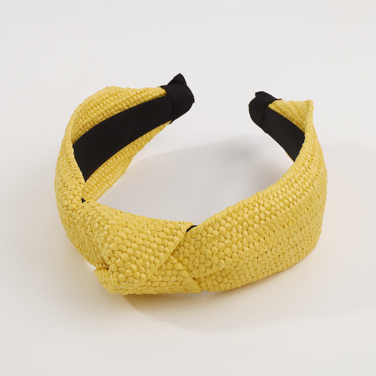 Fashion Solid Color Cloth Knitting Knot Hair Band display picture 6