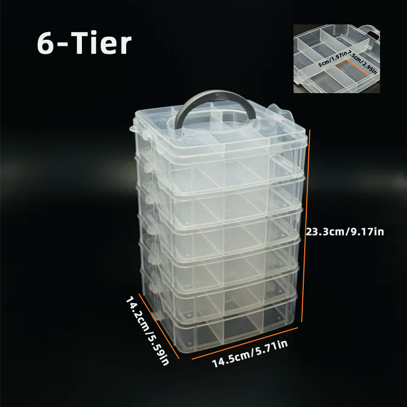 6 layers, 36 compartments with lid