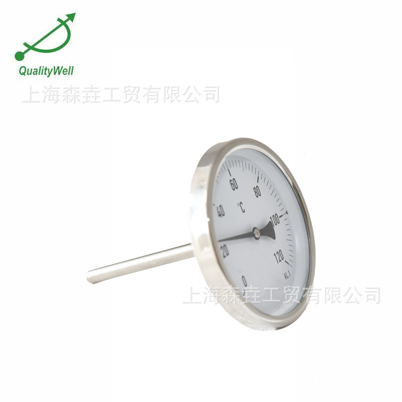 100mm��ˮ¯�¶ȼ� ѹ��ʽ�ϸ�Ȧ �����SS304 E400H-63