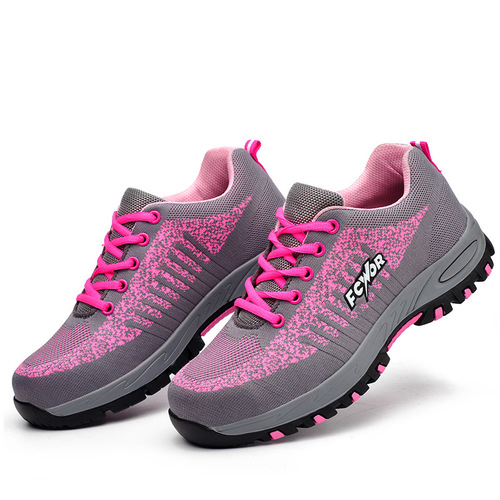 Women's Air-Weave Protective Shoes, Anti-Punching and Anti-Piercing Work Boots, Stylish and Fashionable Protective Shoes for Women, Comfortable and Non-Slip Protective Shoes