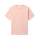 300g pink cotton sanding T-shirt women's summer thick white solid color loose T-shirt short sleeve lovers outfit