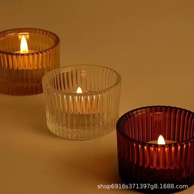 Vaso para Velas Aromáticas de Vidrio para Velas en Bloque image 5