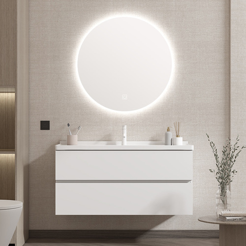 Smart bathroom cabinet ceramic integrated basin bathroom sink washbasin cabinet set solid wood bathroom vanity sink