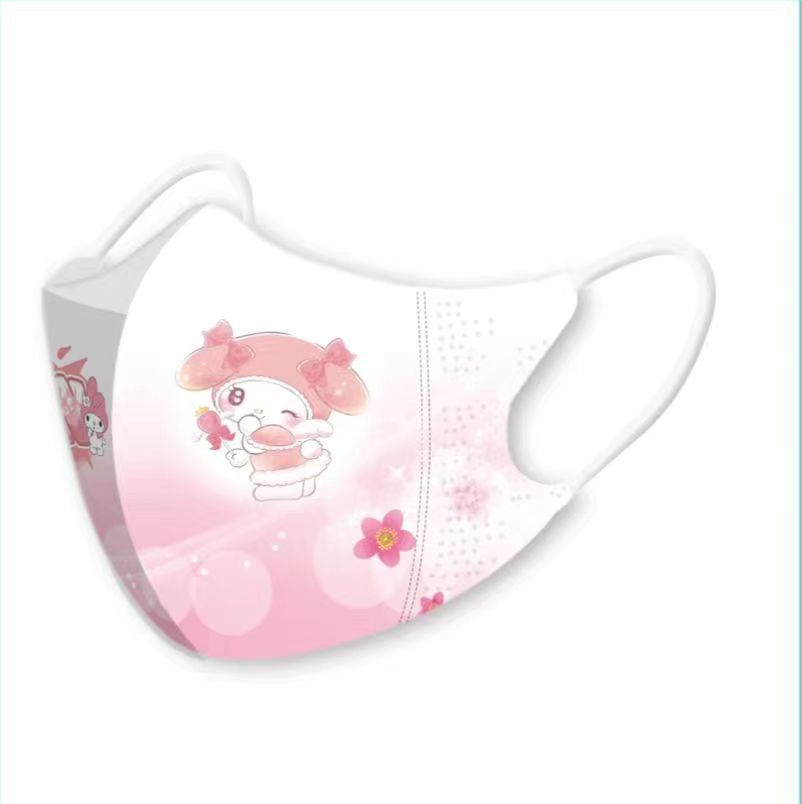Xingdelu máscara tridimensional 3D para niños Yugui perro KT gato lindo de dibujos animados desechable primavera y verano máscara protectora