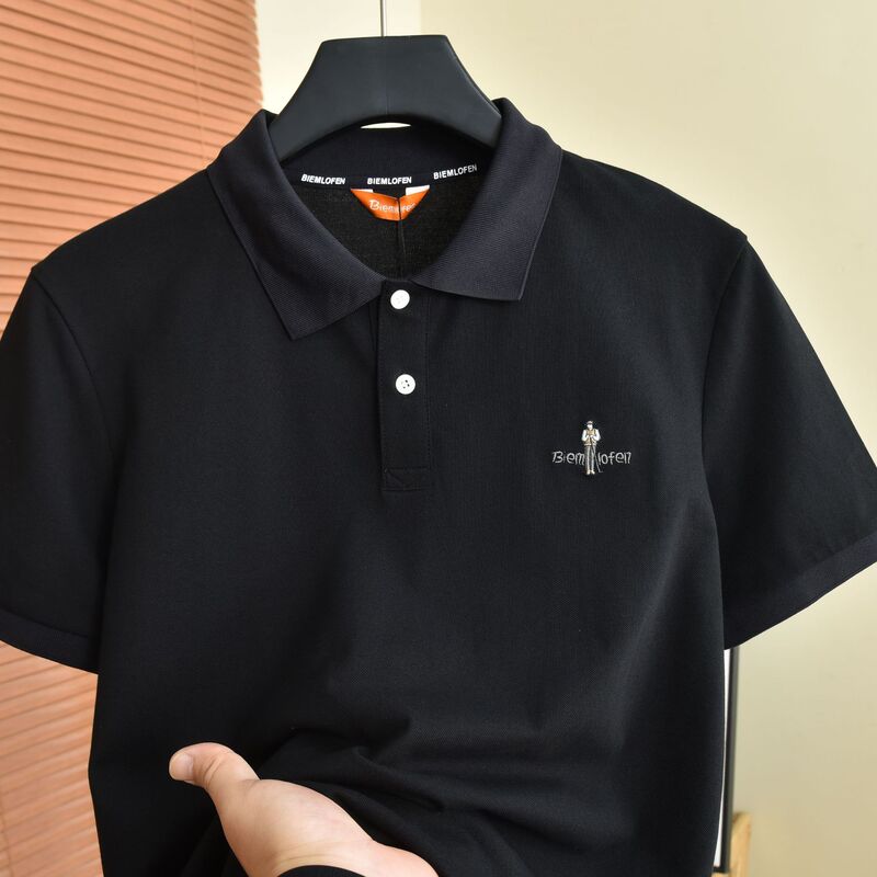 【Ice Oxygen Bar】Biyin L-Fen Summer Men's Light Business Casual Short-Sleeve Polo Shirt with Cooling Effect and Turn-down Collar T-shirt