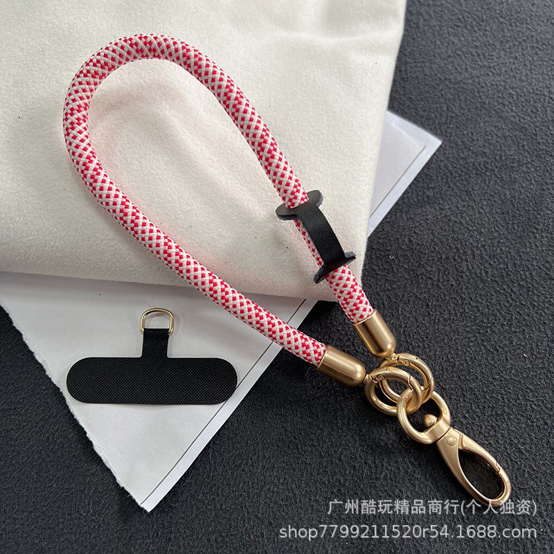 32#흰색 빨간색 점