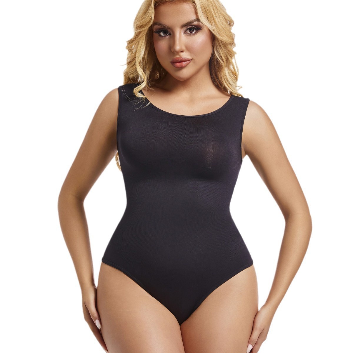 Fajas de una pieza de talla grande transfronterizas, corsé de cuerpo en forma de T para mujer, chaleco sin costuras de comercio exterior