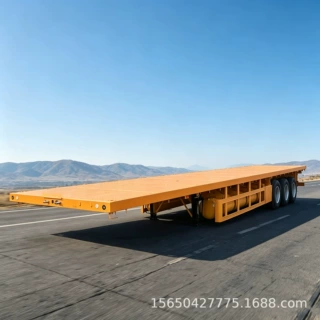 供应 码头集装箱半挂运输车 半挂车 高低板半挂车